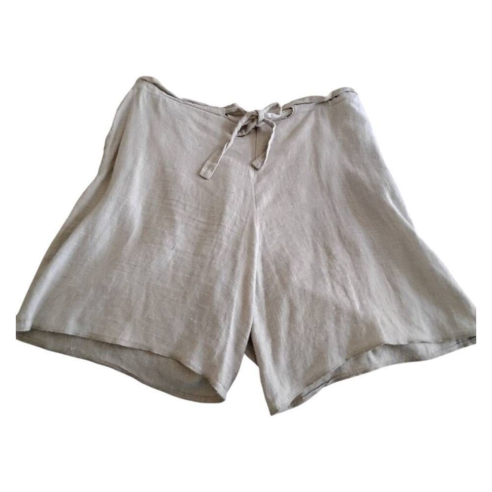 Harve Bernard Plus Size Soft Linen Shorts Size‎ 16